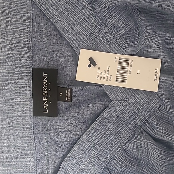 Lane Bryant NWT sleeveless Vneck peplum top Size 14 - Picture 5 of 8